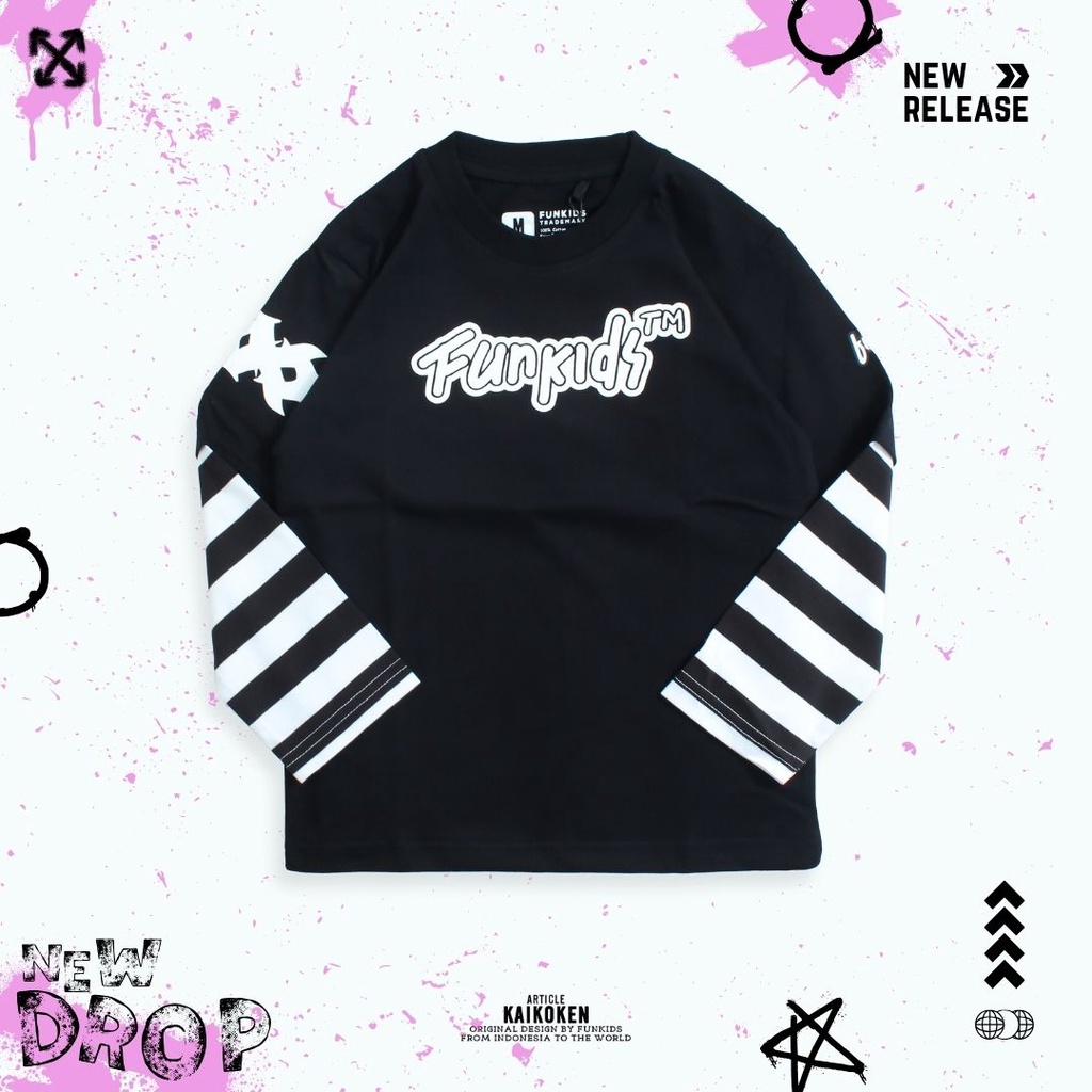 Funkids - Kaos Anak Long Skate / Ls Kaikoken