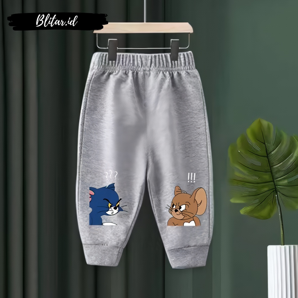 Celana Training Olahraga Panjang Jogger Pants Anak Laki Laki Perempuan Free Custom Motif Karakter Ka