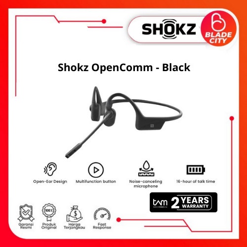 Shokz OpenComm Headset Bluetooth - Garansi Resmi TAM