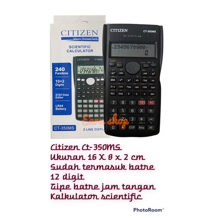 

Kalkulator Scientific Citizen CT-350MS | KALKULATOR ILMIAH CT 350 MS