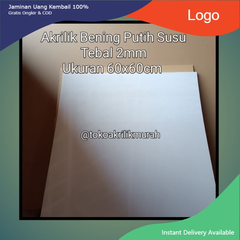 

Gratis Ongkir Akrilik Putih Susu Ukuran 60x60cm