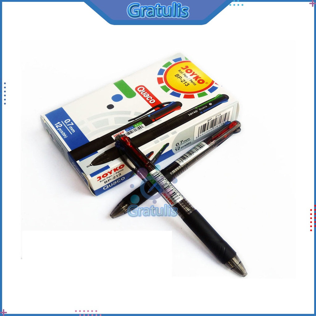 

PULPEN JOYKO QUACO [BP-213/12 PCS] / BALLPOINT PENA PEN [0.7 MM]