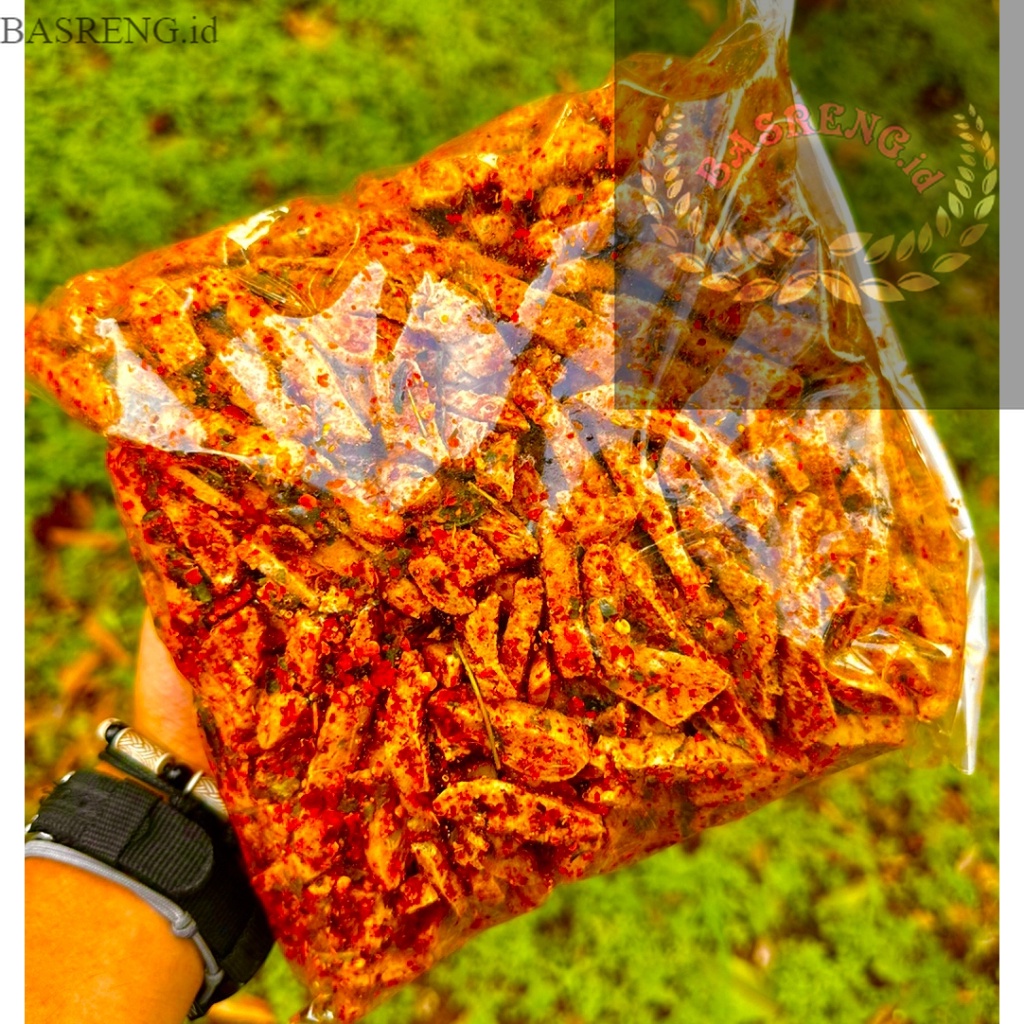 

( BASRENG.id ) Basreng 500gr pedas jeruk Basreng sultan Bumbu melimpah
