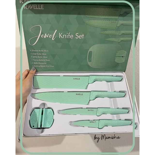 [mamisha] Pisau Set Ravelle 6pcs