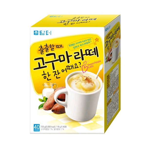 

[10 Sachet]Damtuh Sweet Potato Latte Korea Ori Korea