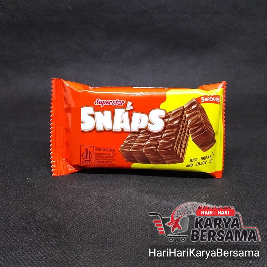 

SUPERSTAR SNAPS WAFER TRIPLE CHOCOLATE 28GR