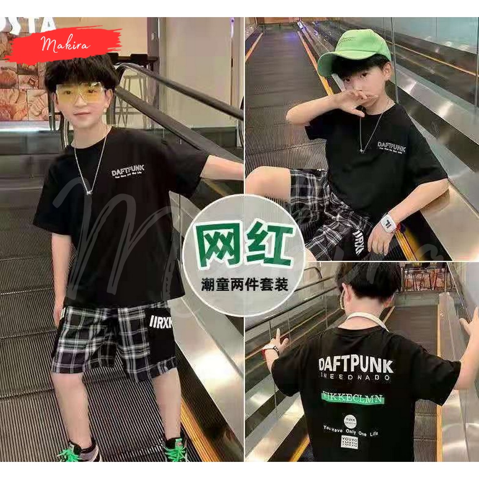 Baju Kaos Kaus Pakaian Anak Cowok Laki Laki Usia Sekolah Paud TK SD Umur 1 2 3 4 5 6 7 8 9 10 11 12 