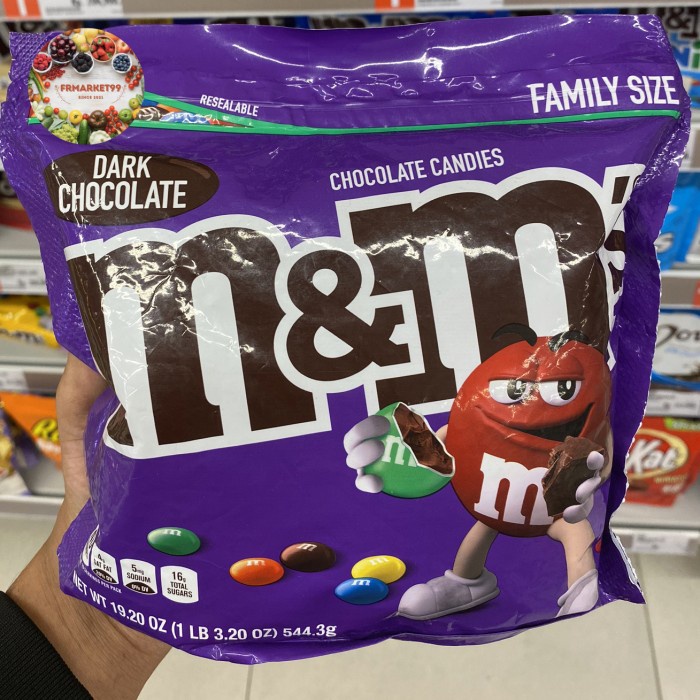 

M&M's Chocolate Dark Candies Family Size | Pack