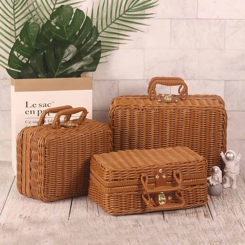 Storage Box Rotan / Box Penyimpanan Rotan Serbaguna / Kotak Penyimpanan Rotan / Kotak Hampers Rotan