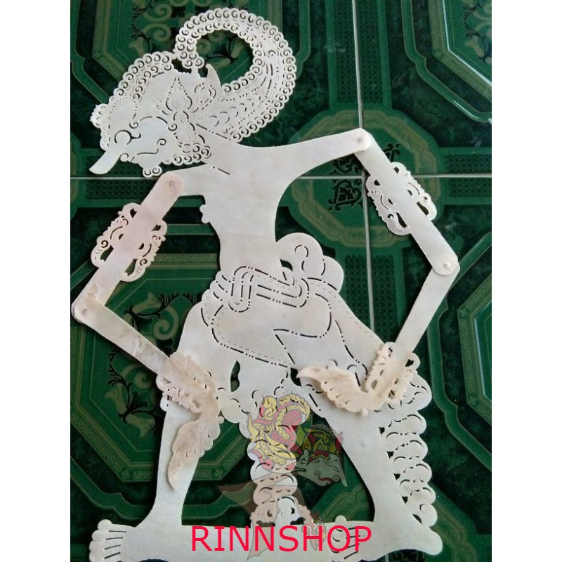 wayang kulit asli putihan bima / kulit asli/ cod / wayang murah