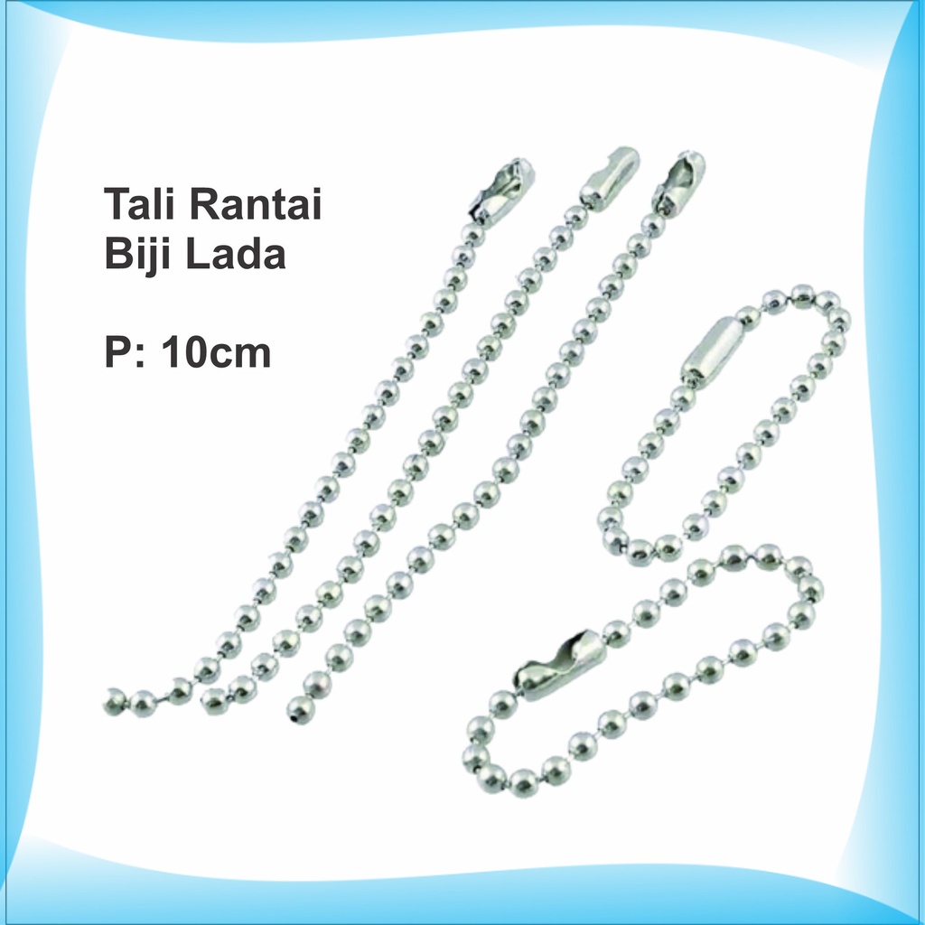 

RANTAI TALI HANG TAG TALI LABEL RANTAI BIJI LADA Label_Jaya