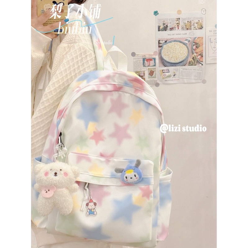 Middle school girl backpack and backpack