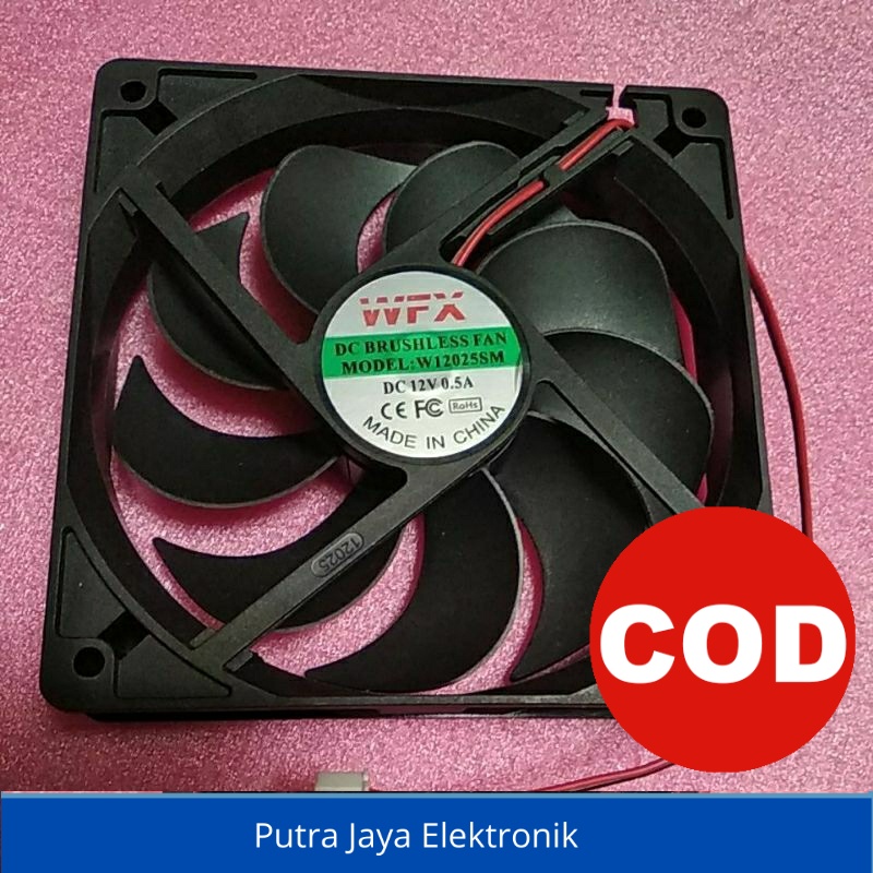 Kipas 12x12 12v DC Fan DC Kipas DC silent
