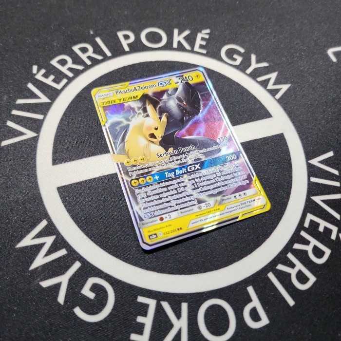 Pikachu Zekrom GX RR Kartu Pokemon TCG Indonesia