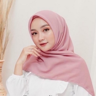 Hijab Segi Empat Samahita 001 Dusty Pink