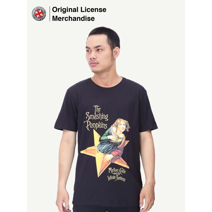 Kaos Baju Pria Wanita Katun Import Casual Band Musik SMASHING PUMPKINS Ori Mellon Collie