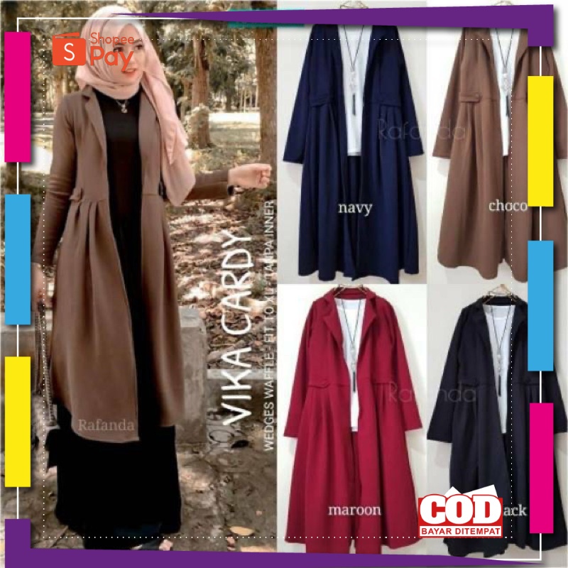 PREMIUM KOREAN STYLE / AM - Bianca Cardigan Blazer Wanita Korea Outer / Long Cardigan Panjang Wanita