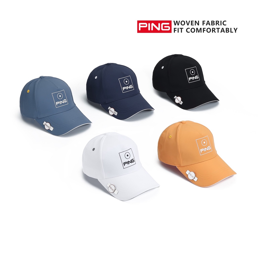 Topi Golf Baseball Cap Marker Square Logo G430 PNG-364