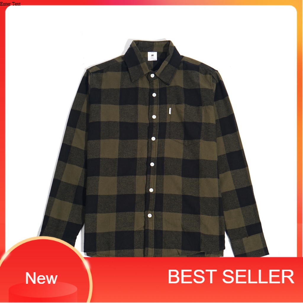 The Don's House PLUFFY LS - Kemeja Flannel Lengan Panjang Motif Kotak-kotak Slimfit Pria Wanita/dist
