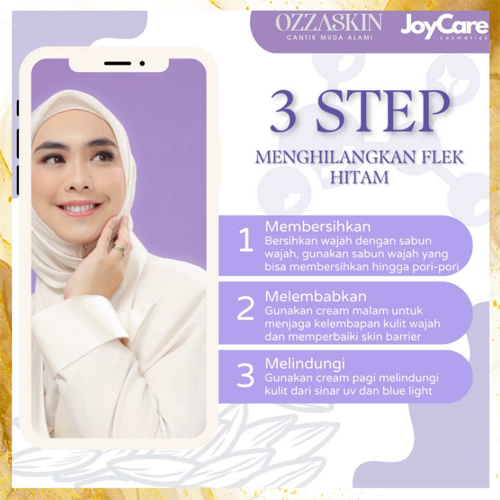 PAKET LENGKAP Triplekill Flek HItam Perawatan Flek HItam Ozzaskin By Oki Setiana Dewi joycare.offici
