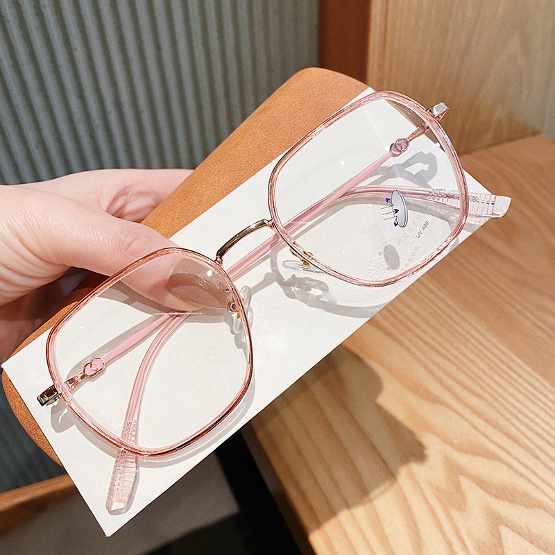 Viendo Kacamata Photocromic Minus Anti Radiasi Blueray Frame Wanita Pria Cowok 2 in 1 Bluecromic Potocromic Fotocromic Komputer Hp Anti Sinar matahari UV400 rabun jauh Kaca Mata Optik-5