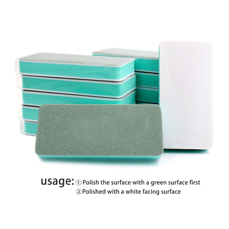 1000/4000 Grit Polishing Block Rectangle Polishing Bar Alat Pemoles Kuku