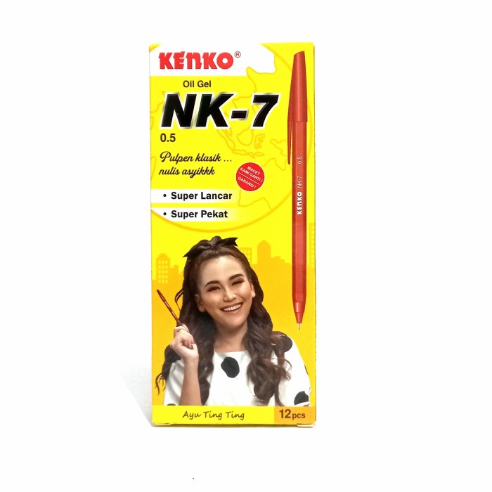 

Pulpen KENKO Gel Oil NK-7 - Merah