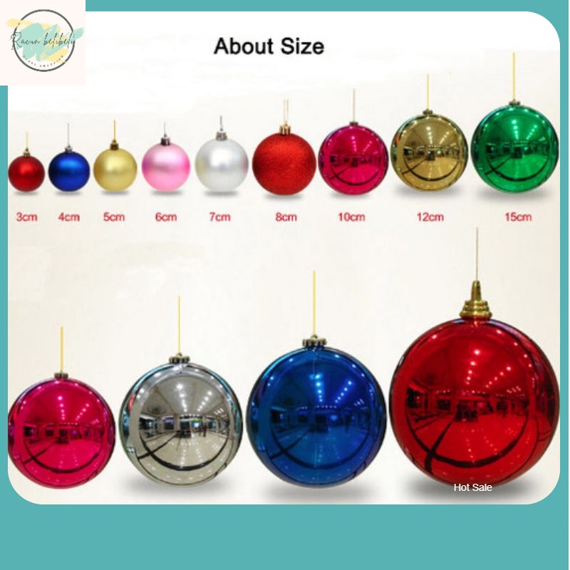 Hiasan Natal / Party Birthday / 2023 / Hiasan Bola Natal Besar Christmas Big Ball Ornament
