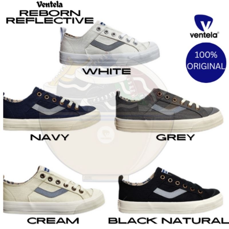 Ventela Reborn Black Reflective / Navy Reflective / Cream Reflective / Grey Reflective / White Refle