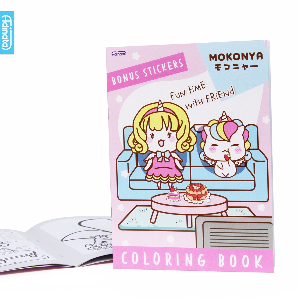

Mokonya Coloring Book L 2150-4102 / Buku Mewarnai / Buku Aktivitas anak / Adinata