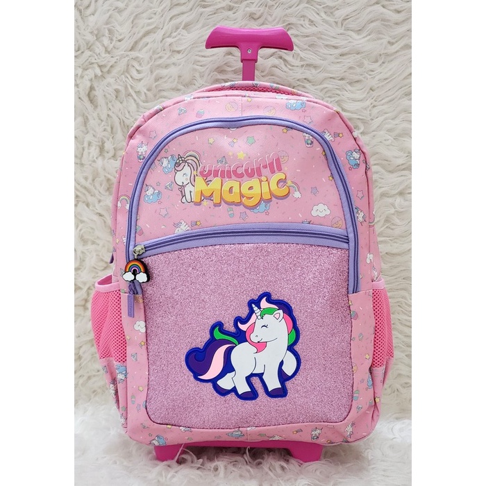 Tas Koper Anak Model Unicorn / ransel anak sd unicorn gliter - Unicorn Ungu
