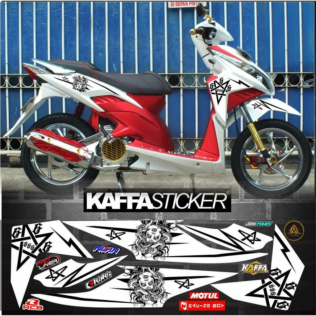 COD- Striping VARIO 110 TECHNO Stiker VARIO 110 TECHNO List Variasi Motor STICKER VARIO 110 KARBU Mo