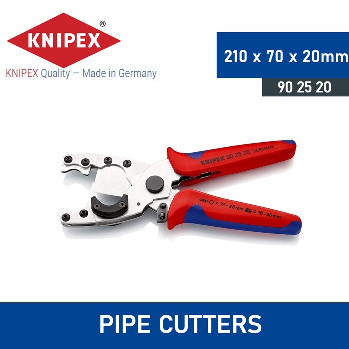 

KNIPEX Gunting Pipa PVC Gunting Selang 90 25 20 Pipe Cutter