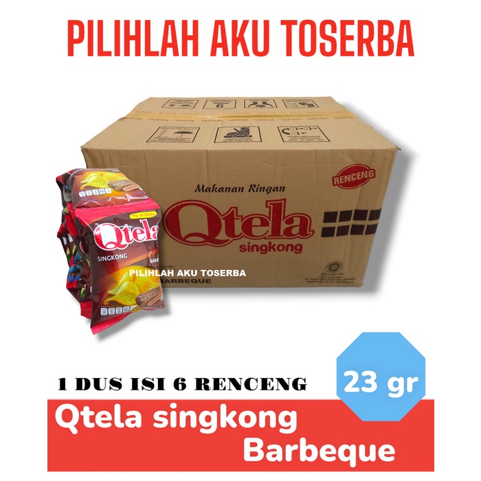 

QTELA SINGKONG BBQ / BARBEQUE RENCENG - ( HARGA 1 DUS )