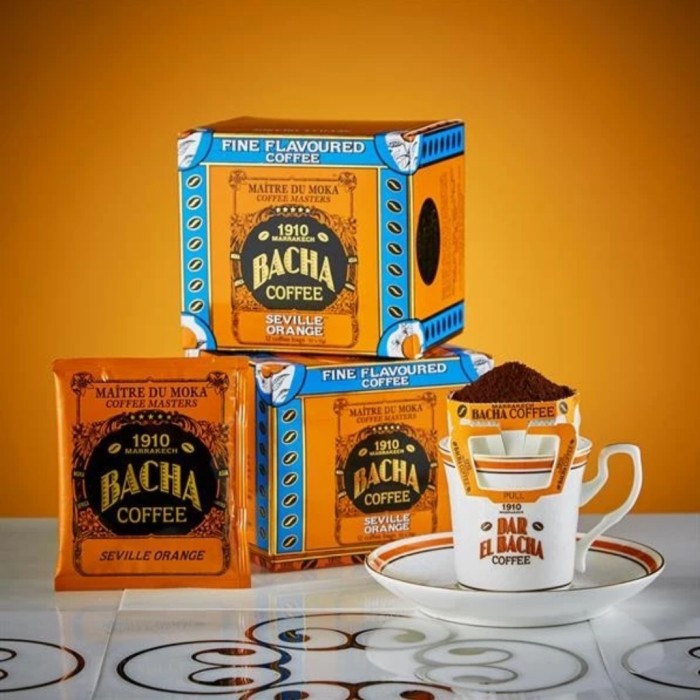 

BACHA COFFEE 1910 Marrakech Fine Flavoured Coffee / Kopi Bubuk 12gr - Marocchissimo