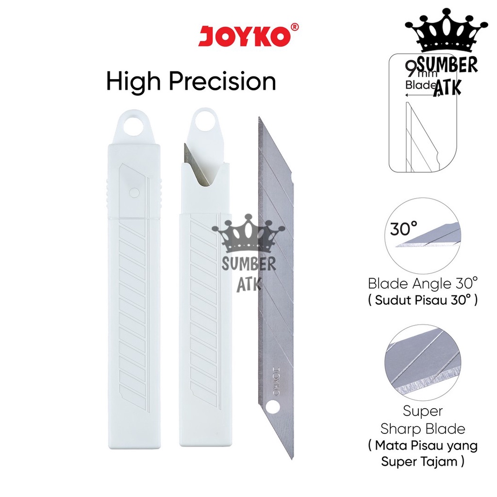 

Cutter Blade High Precision Refill Isi Pisau Pemotong Joyko A-100PT 1 Tube 5 Pcs