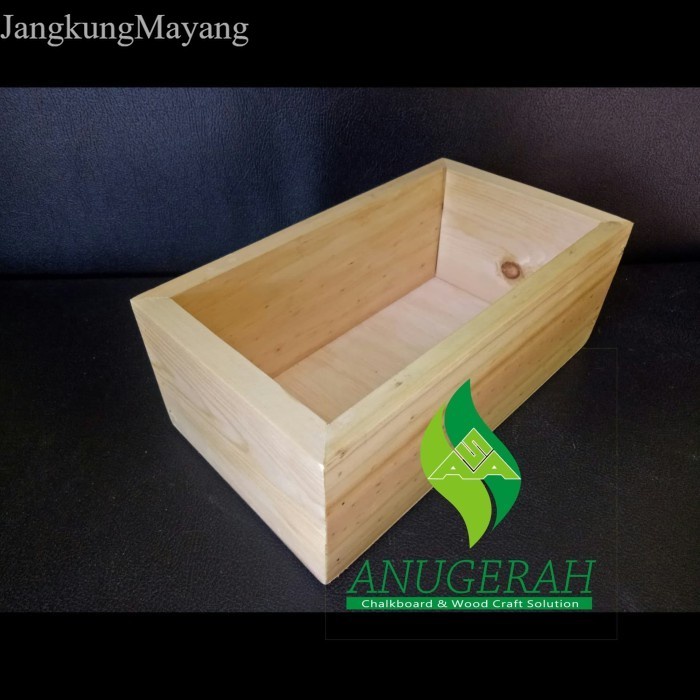 

Kotak kayu serba guna Wadah penyimpanan kayu wooden box rustic murah