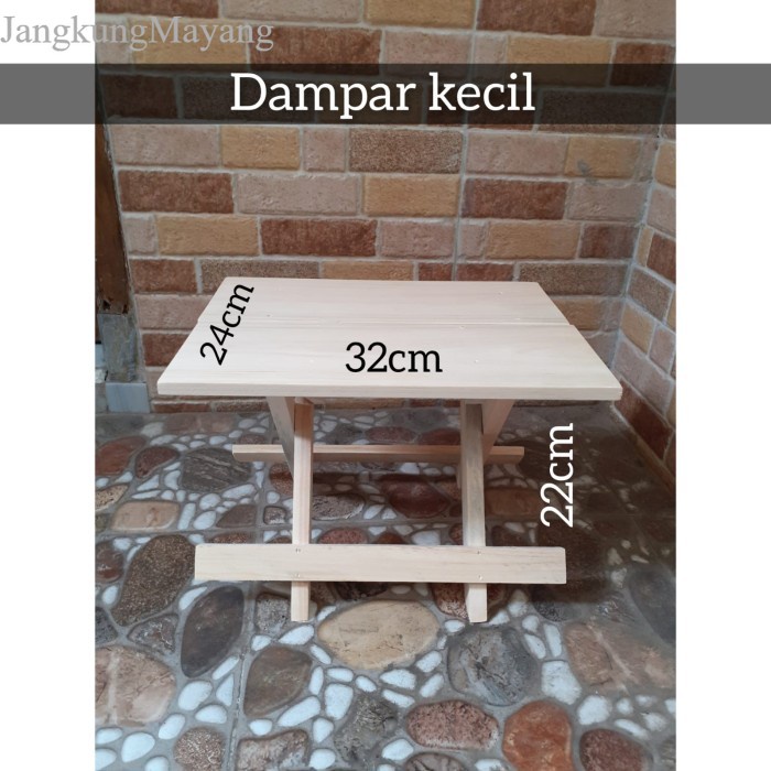 

Dampar Ngaji/Rekal Kayu/ Dampar Kayu Pinus/ Meja Ngaji - Dampar Kecil murah