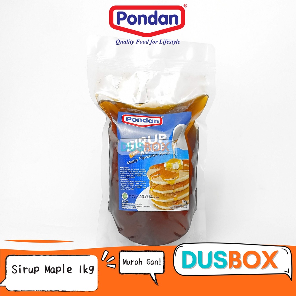 

Sirup Maple Pondan 1kg / Sirup Maple / Maple Syrup / Caramel Syrup / Sirup Caramel / Maple Syrup / Pondan Maple Syrup