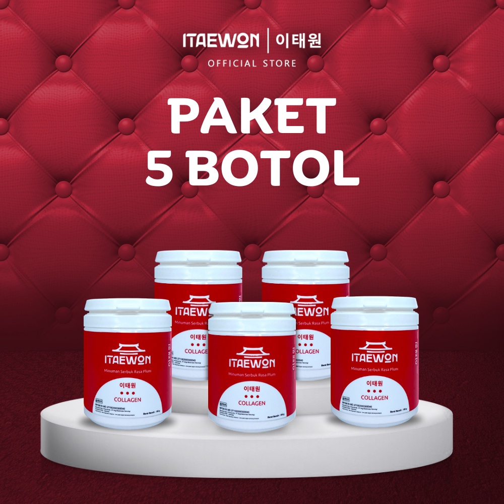 Paket 5 Botol ITAEWON Collagen Drink | TAEWON Kolagen | Kolagen Korea | Minuman Kolagen