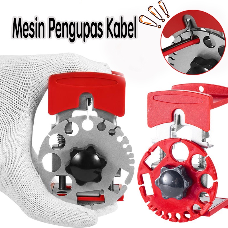 Tang Pengupas Kabel Praktis Mesin Alat Pengupas Kabel Mesin Pemotong Kabel Genggam Tembaga Pemotong 