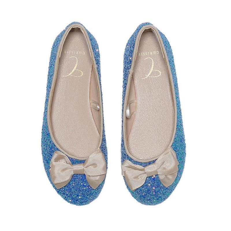 Payless Chrissie Childrens Kara Flats - Blue_07