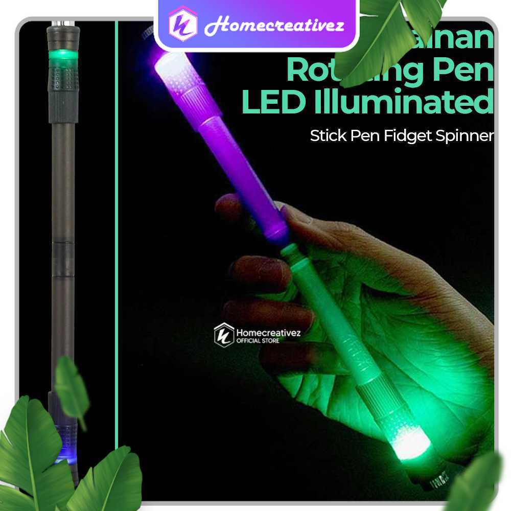 

WePick Mainan Rotating Pen Stick Pen Fidget Spinner LED Illuminated - WP02