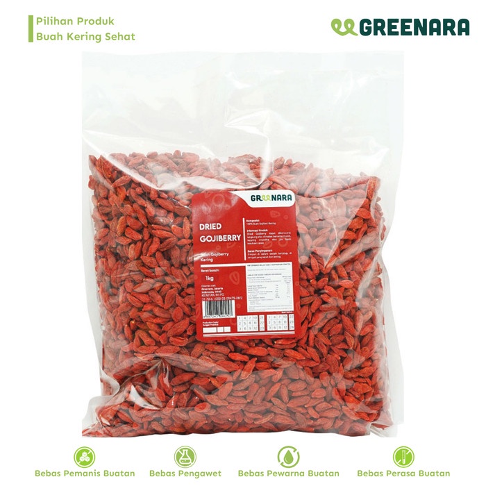 

[KUALITAS PREMIUM] Gojiberry Kering 1 Kg Termurah