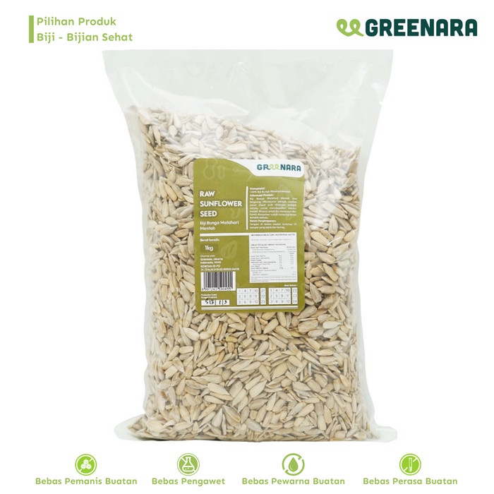 

[KUALITAS TERBAIK] Kuaci Kupas Mentah 1 Kg / Raw Sunflower Seed Premium