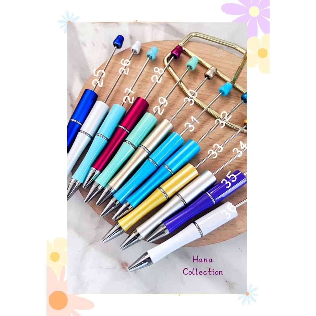 

(HANA) 1pcs Pulpen Diy Hias manik-manik. Manik-manik dijual Terpisah Colorfull Series