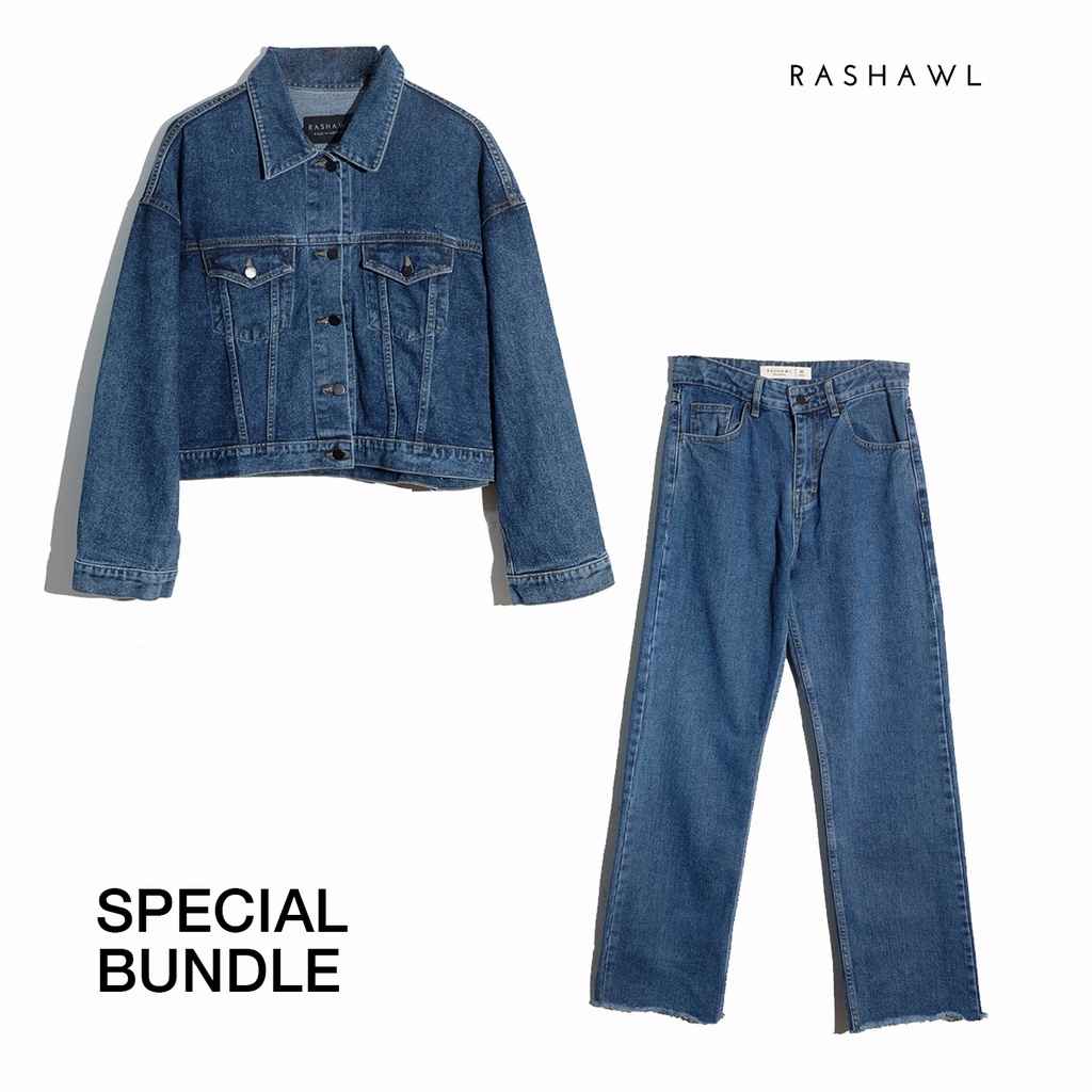 Rashawl - Bundle 1  (Jeans Pants XL - Denim Jacket)