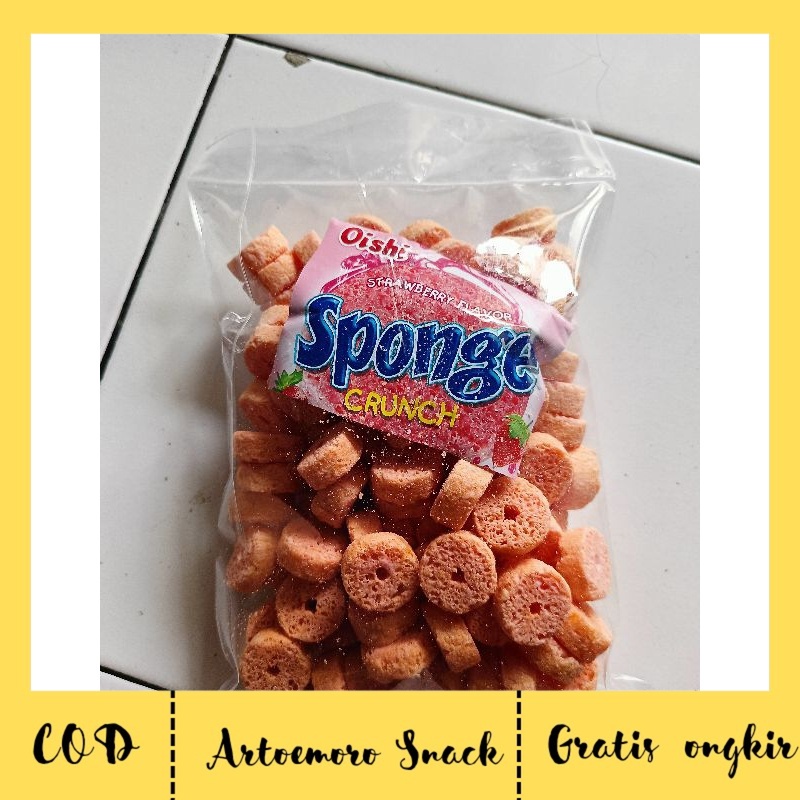 

AS Oishi Sponge Rasa Stawberry Coklat Berat 250 gram