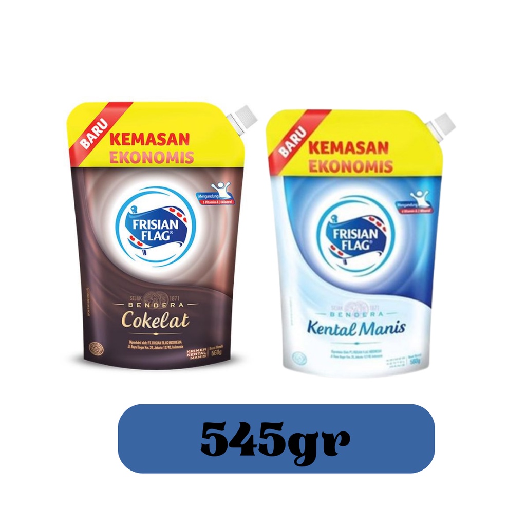 

Frisian Flag Kental Manis Cokelat kental manis putih Pouch 545 gr