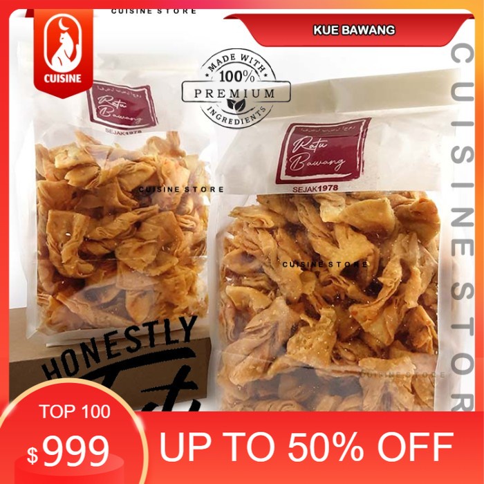 

Kue Bawang Pita 500GR RATU BAWANG Snack Keripik Enak Renyah Premium DS